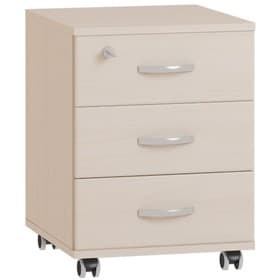 Тумба выкатная, 3 ящика, 454×482×562 мм, цвет дуб девон