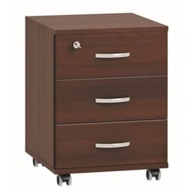 Тумба выкатная, 3 ящика, 454×482×562 мм, цвет орех мария луиза