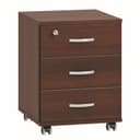 Тумба выкатная, 3 ящика, 454×482×562 мм, цвет орех мария луиза