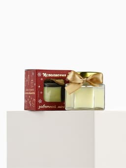 Ароматическая свеча новогодняя в банке «Исполнения заветной мечты», ваниль, 6.5×5.5 см