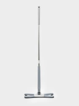 Швабра с отжимом Twist Raccoon, насадка из микрофибры 36×14 см, стальная нержавеющая ручка 125 см