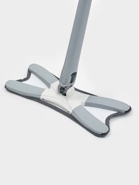 Швабра с отжимом Twist Raccoon, насадка из микрофибры 36×14 см, стальная нержавеющая ручка 125 см