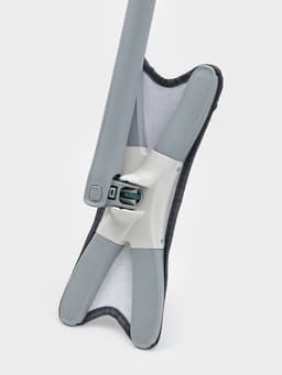 Швабра с отжимом Twist Raccoon, насадка из микрофибры 36×14 см, стальная нержавеющая ручка 125 см