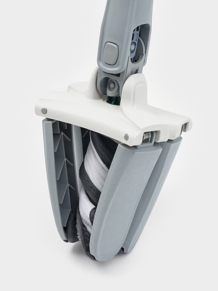 Швабра с отжимом Twist Raccoon, насадка из микрофибры 36×14 см, стальная нержавеющая ручка 125 см