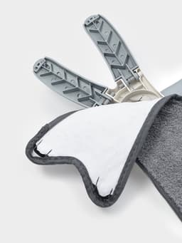 Швабра с отжимом Twist Raccoon, насадка из микрофибры 36×14 см, стальная нержавеющая ручка 125 см