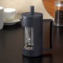 Чайник заварочный френч - пресс «Футуризм», 350 мл, стекло, чёрный