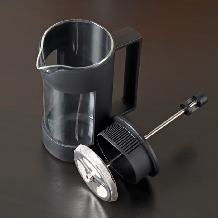 Чайник заварочный френч - пресс «Футуризм», 350 мл, стекло, чёрный