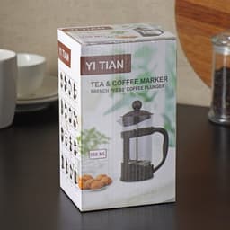 Чайник заварочный френч - пресс «Футуризм», 350 мл, стекло, чёрный