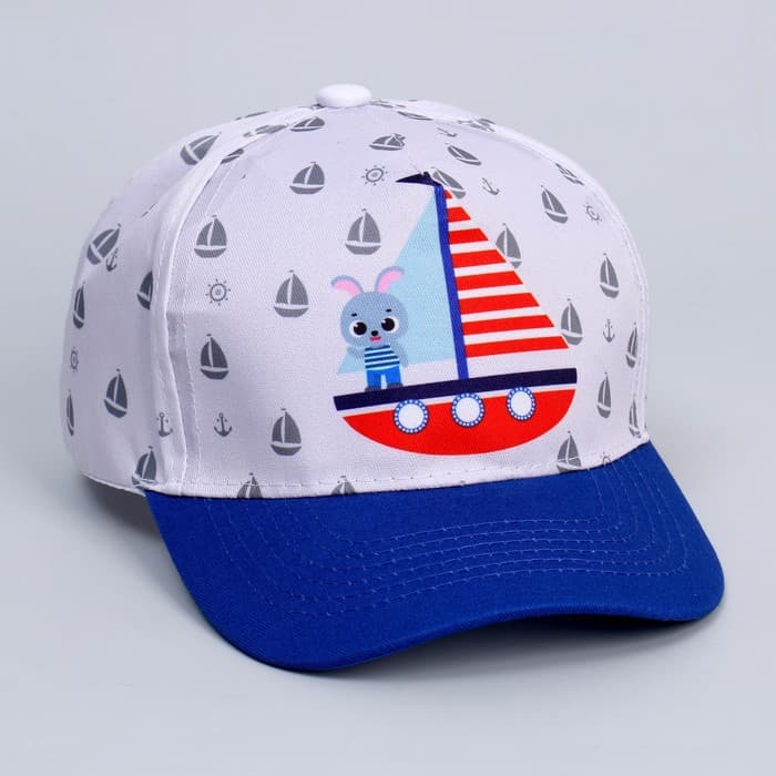Кепка детская для мальчика Adventure, белая, р-р 52-54
