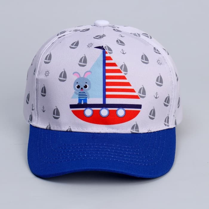 Кепка детская для мальчика Adventure, белая, р-р 52-54