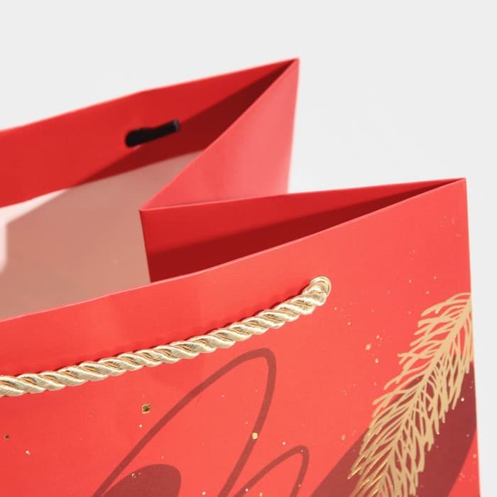 Пакет подарочный новогодний ламинированный «С Новым годом», 23×35×20 см