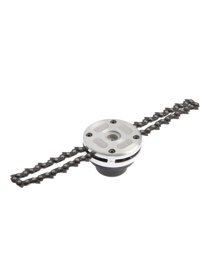 Катушка для триммера с цепью ТУНДРА, алюминиевый корпус, М10×1.25 левая