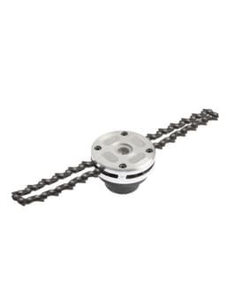 Катушка для триммера с цепью ТУНДРА, алюминиевый корпус, М10×1.25 левая