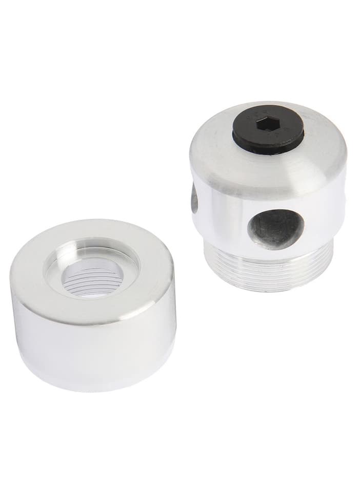 Катушка для триммера ТУНДРА, алюминиевый корпус, леска 2-2.4 мм, М10×1.25 левая, адаптеры