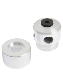 Катушка для триммера ТУНДРА, алюминиевый корпус, леска 2-2.4 мм, М10×1.25 левая, адаптеры