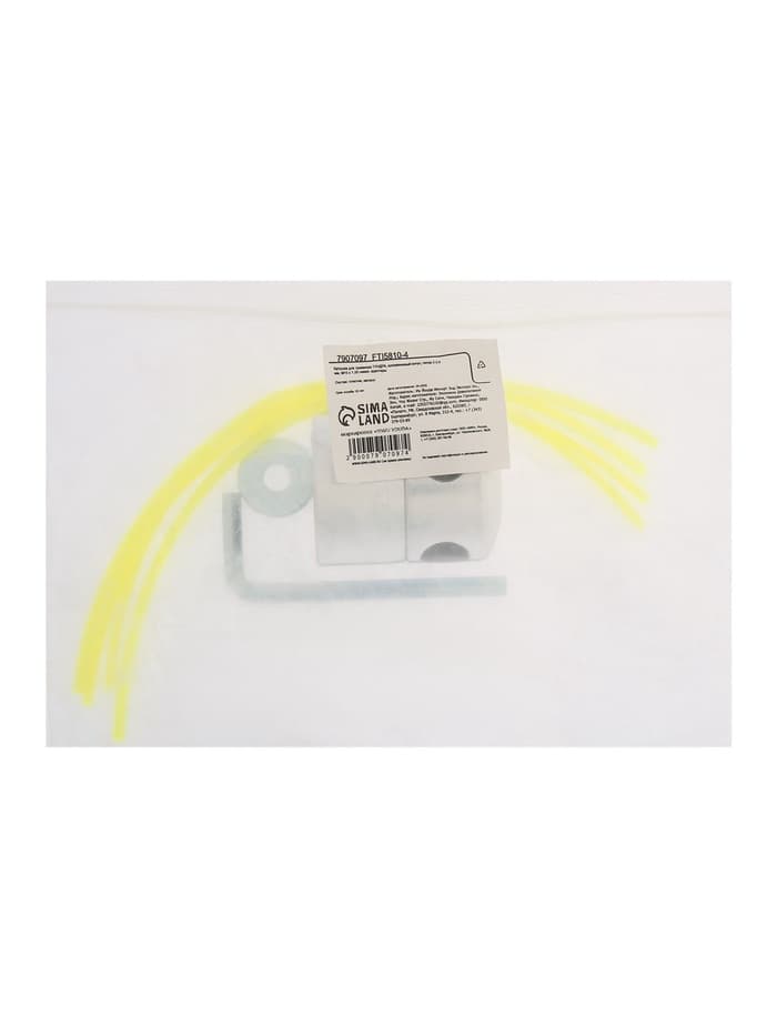 Катушка для триммера ТУНДРА, алюминиевый корпус, леска 2-2.4 мм, М10×1.25 левая, адаптеры