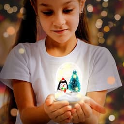 Набор для творчества «Новогодний ночник. Пингвин», с игрушкой