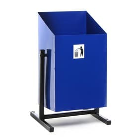 Урна для мусора «Уралочка», уличная, 24 л, 32×53.5×28.5 см, бак 0.6 мм, синяя