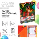 Папка школьная на кольцах «Портфолио школьника», 6 листов-разделителей, 24.5×32 см