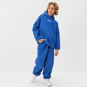 Костюм детский (худи, брюки) MINAKU: Basic Line KIDS, oversize, синий, рост 152 см