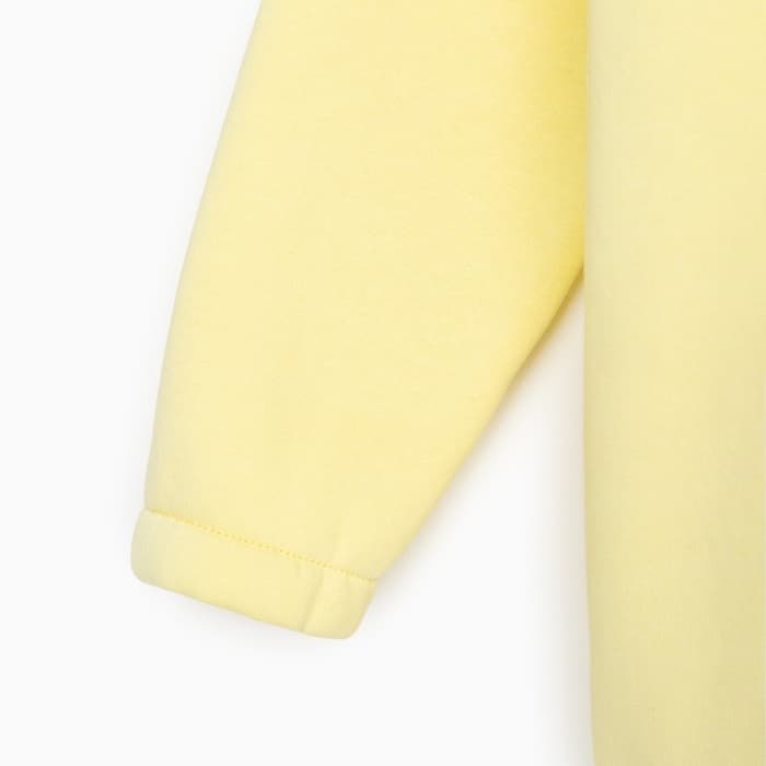 Костюм детский (худи, брюки) MINAKU: Basic Line KIDS, oversize, жёлтый, рост 146 см