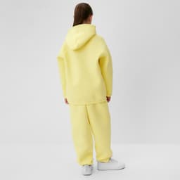 Костюм детский (худи, брюки) MINAKU: Basic Line KIDS, oversize, жёлтый, рост 146 см