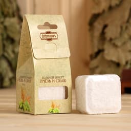 Соляной брикет куб «Хмель и Солод» 200 г «Добропаровъ»