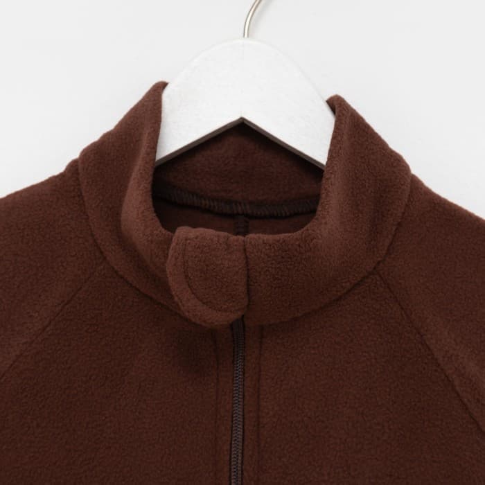 Комбинезон для мальчика флисовый, коричневый, рост 92-98 см