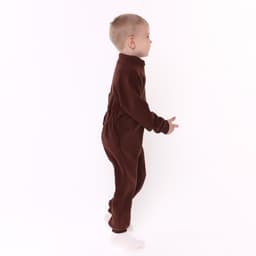 Комбинезон для мальчика флисовый, коричневый, рост 98-104 см