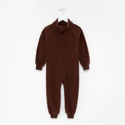 Комбинезон для мальчика флисовый, коричневый, рост 98-104 см
