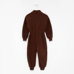 Комбинезон для мальчика флисовый, коричневый, рост 98-104 см