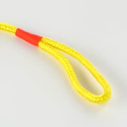 Игрушка для собак, мяч на веревке, 6 см, салатовая, жёлтая