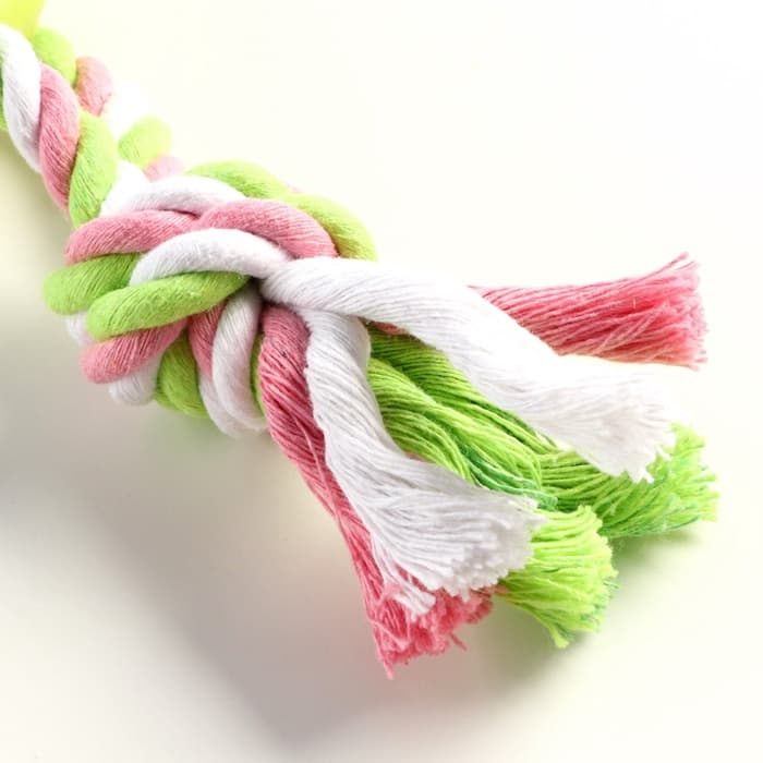 Игрушка жевательная с канатом «Кусочек солнца», 8 см, жёлтая