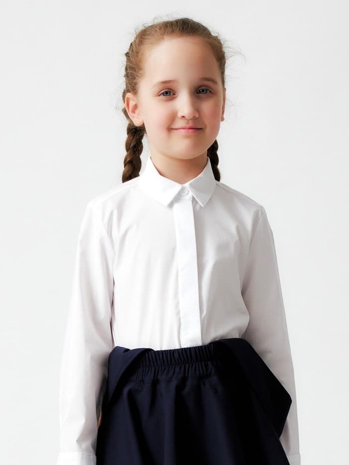 Блузка для девочки MINAKU, белая, рост 122 см