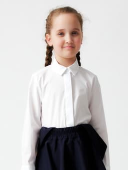 Блузка для девочки MINAKU, белая, рост 122 см