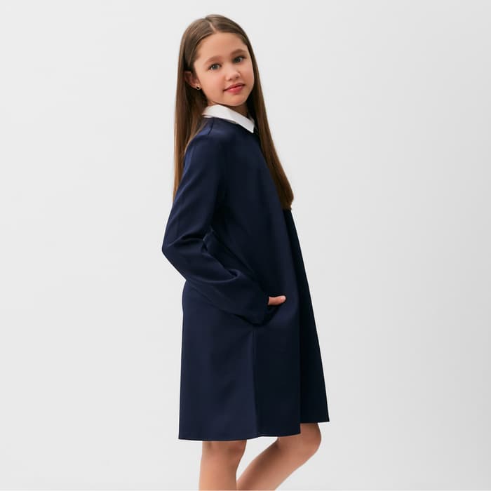 Платье для девочки MINAKU, синее, рост 128 см