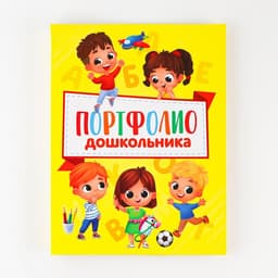 Папка школьная на кольцах «Портфолио дошкольника», 14 листов-разделителей, 24.5×32 см
