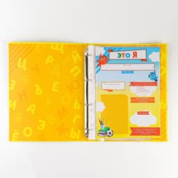 Папка школьная на кольцах «Портфолио дошкольника», 14 листов-разделителей, 24.5×32 см