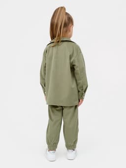 Костюм для девочки KAFTAN Velvet, размер 30 (98-104 см), зелёный