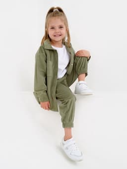 Костюм для девочки KAFTAN Velvet, размер 30 (98-104 см), зелёный