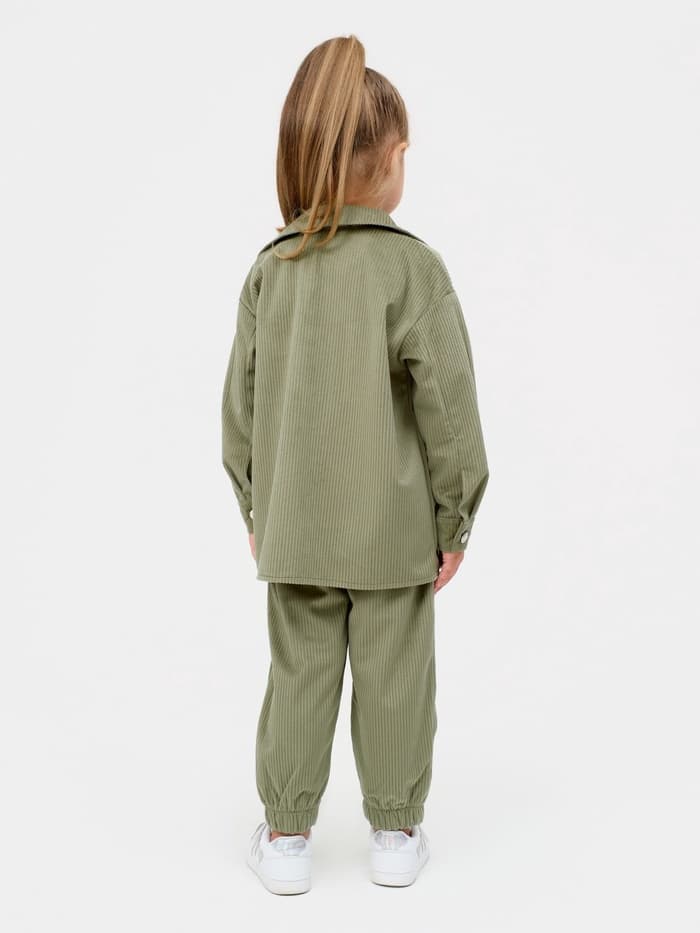 Костюм для девочки KAFTAN Velvet, размер 32 (110-116 см), зелёный