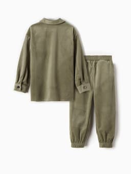 Костюм для девочки KAFTAN Velvet, размер 38 (146-152 см), зелёный