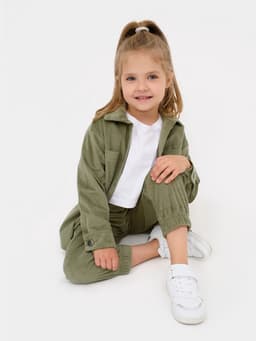 Костюм для девочки KAFTAN Velvet, размер 38 (146-152 см), зелёный