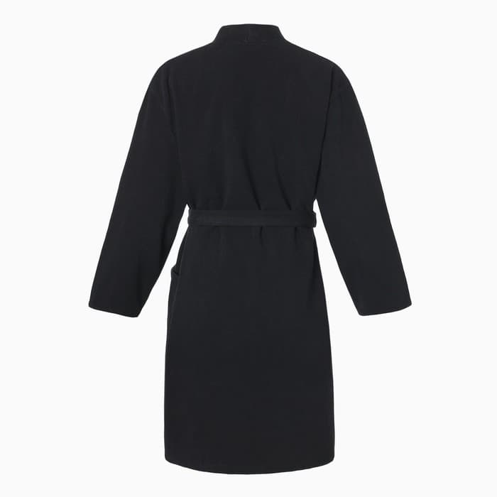 Халат махровый женский «Экономь и Я», размер 50-52, 100% хлопок с AIRO, 320 г/м², чёрный