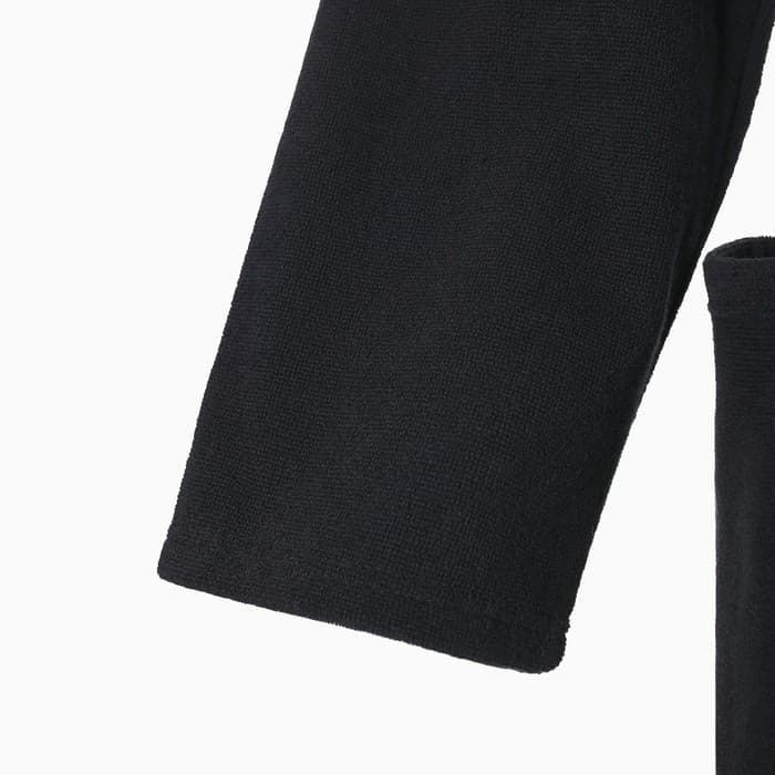 Халат махровый женский «Экономь и Я», размер 50-52, 100% хлопок с AIRO, 320 г/м², чёрный