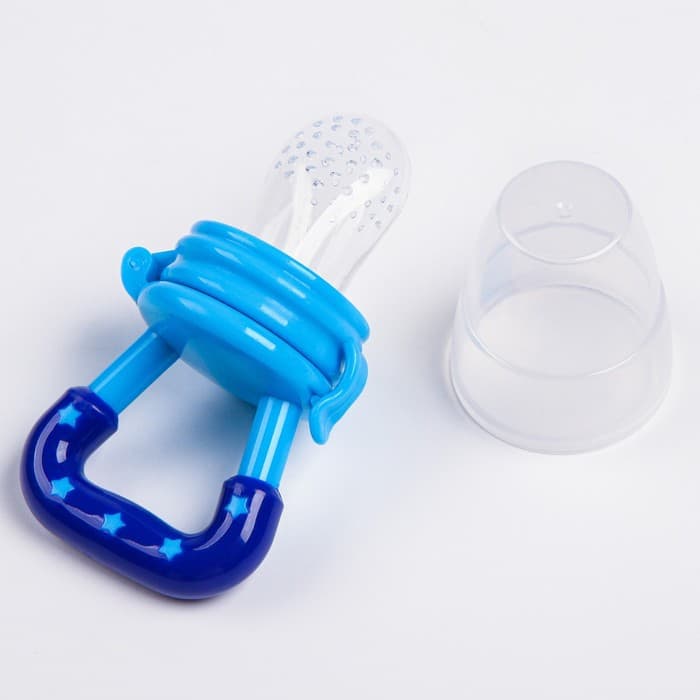 Ниблер для прикорма, от 5 мес., с силиконовой сеточкой, размер М, в контейнере, голубой