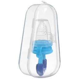 Ниблер для прикорма, от 5 мес., с силиконовой сеточкой, размер М, в контейнере, голубой