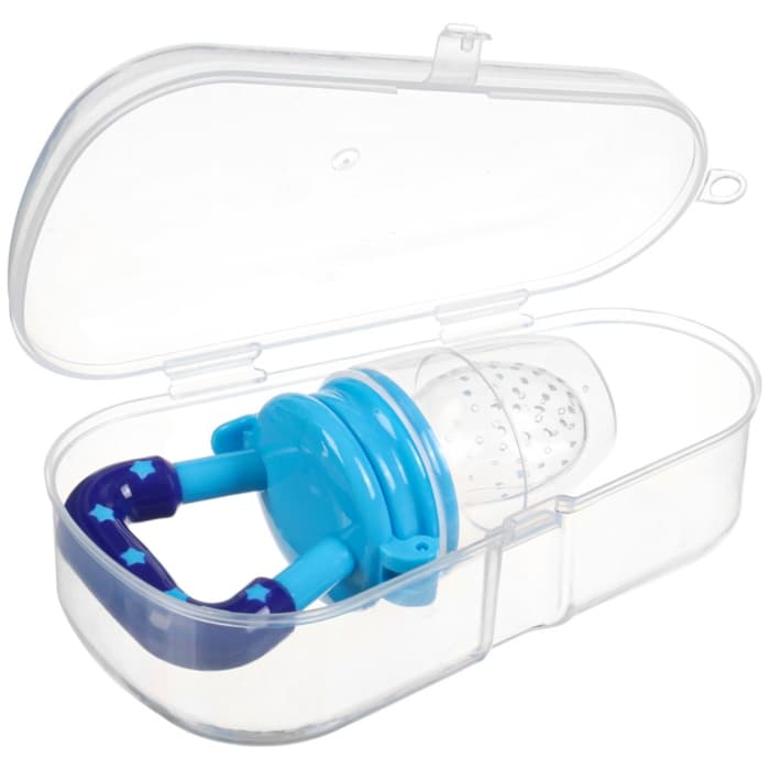 Ниблер для прикорма, от 5 мес., с силиконовой сеточкой, размер М, в контейнере, голубой