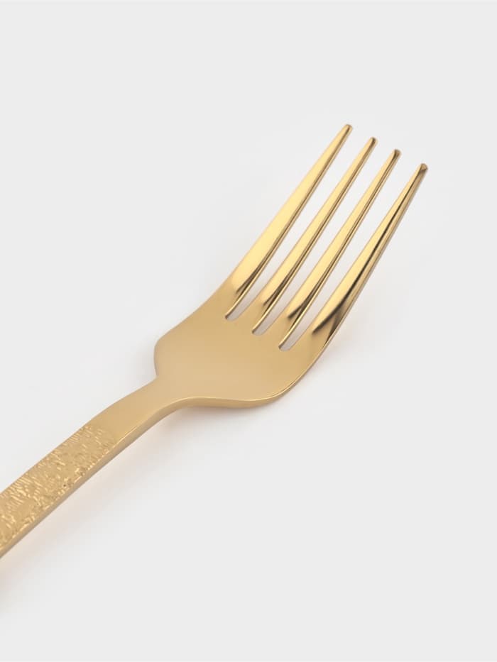 Вилка столовая Magistro «Олин GOLD», длина 19.8 см, нержавеющая сталь, золотистая