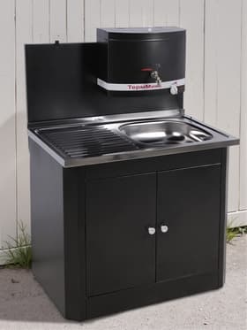 Умывальник «ТермМикс» Тандем, с ЭВН, нержавеющая мойка, 1250 Вт, 17 л, цвет серебро